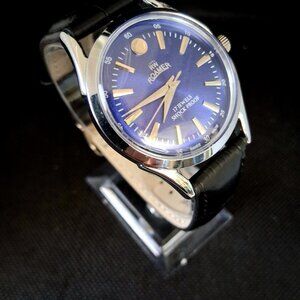 Vintage Roamer Men's Leather Mechanical Watch RARE